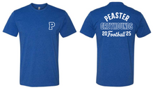 FRONT/BACK PEASTER - UNISEX TEE - HEATHER ROYAL