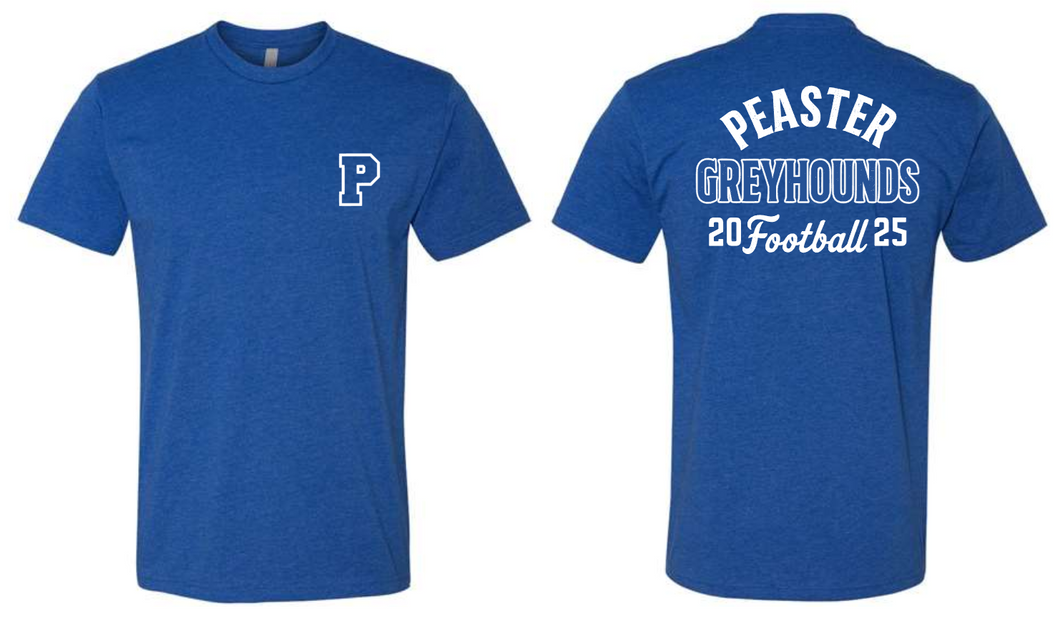 FRONT/BACK PEASTER - UNISEX TEE - HEATHER ROYAL
