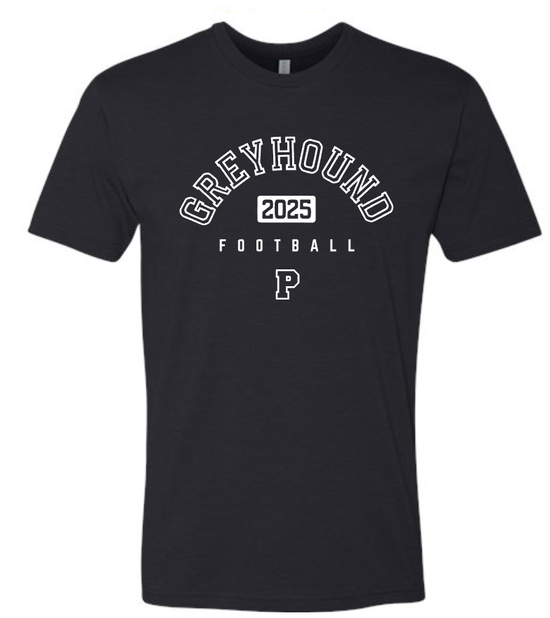 FOOTBALL - UNISEX TEE (NEXT LEVEL OR GILDAN) BLACK
