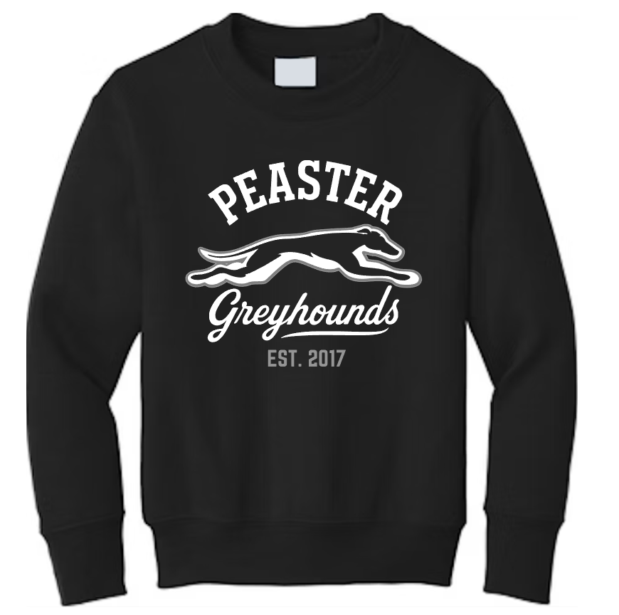 **YOUTH** VINTAGE - UNISEX CREWNECK SWEATSHIRT (GILDAN) BLACK