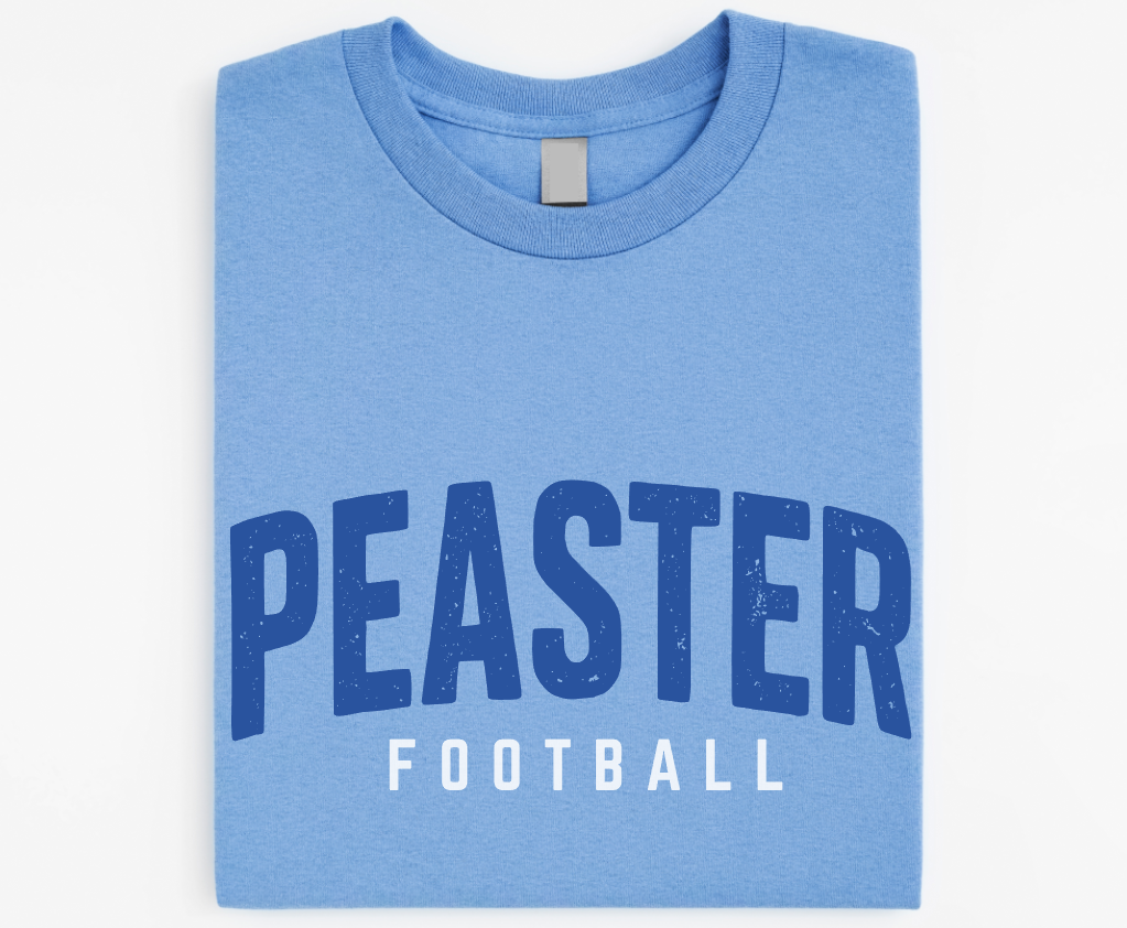 FOOTBALL - UNISEX TEE (CAROLINA BLUE)